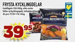Nelins Guldfågeln kycklingschnitzel erbjuda
