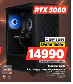 Power Cepter specialbyggd e-sport-gamingdator erbjuda