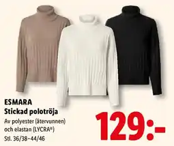 Lidl Esmara stickad polotröja erbjuda