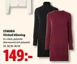 Lidl Esmara stickad klänning erbjuda