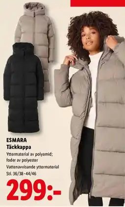 Lidl Esmara Täckkappa erbjuda
