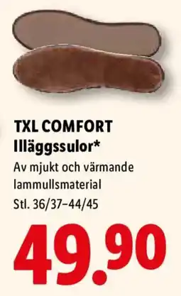 Lidl Txl comfort illäggssulor erbjuda