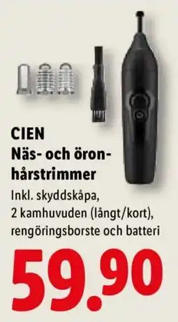 Lidl Cien näs- och öronhårstrimmer erbjuda