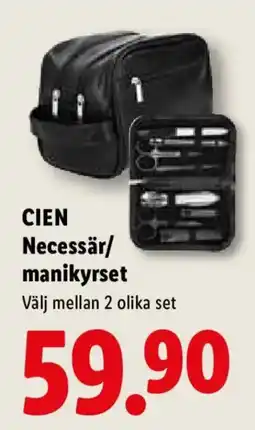 Lidl Cien necessär/manikyrset erbjuda