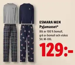 Lidl Esmara men pyjamasset erbjuda