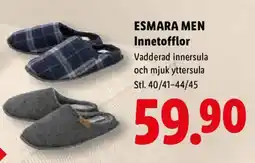 Lidl Esmara men innetofflor erbjuda
