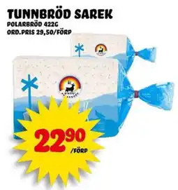 Nelins Tunnbröd Sarek erbjuda