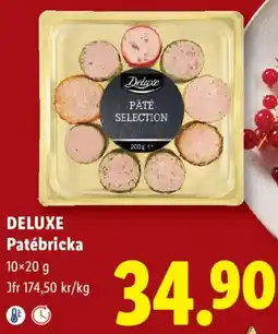 Lidl Deluxe Patébricka erbjuda