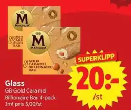Nya Pulsen Magnum Gold Caramel Billionaire Bar erbjuda