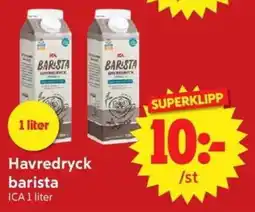 Nya Pulsen Ica havredryck barista erbjuda