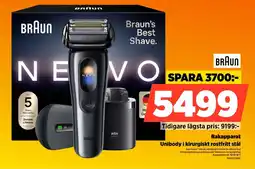 Power Braun rakapparat unibody i kirurgiskt rostfritt stål erbjuda