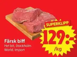 Nya Pulsen Färsk biff erbjuda