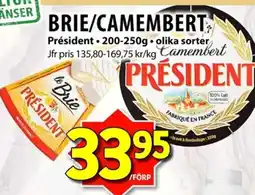 Matvärlden Tensta President brie/camembert erbjuda