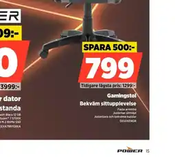 Power Power Gamingstol erbjuda