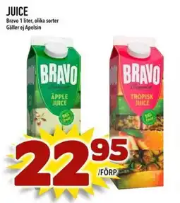 Din Mat Bravo juice erbjuda