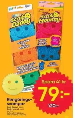 DollarStore Scrub Daddy Scrub Mommy erbjuda