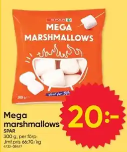 DollarStore Spar mega marshmallows erbjuda