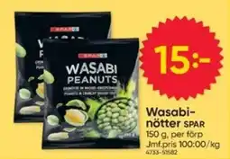DollarStore SPAR wasabi nötter erbjuda