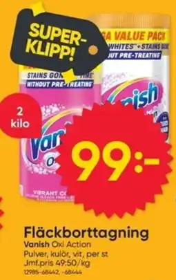 DollarStore Vanish Oxi Action erbjuda