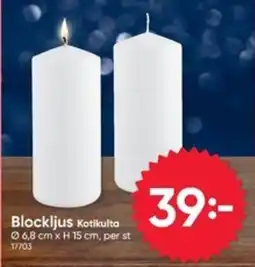 DollarStore Blockljus Kotikulta erbjuda