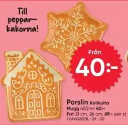 DollarStore Porslin Kotikulta erbjuda