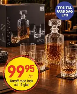 EKO Atmos Fera karaff med lock och 4 glas erbjuda