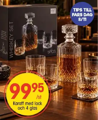 Atmos Fera karaff med lock och 4 glas