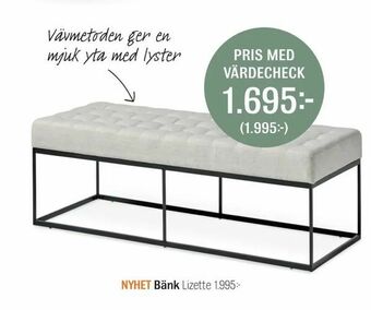 Mio Bänk erbjuda