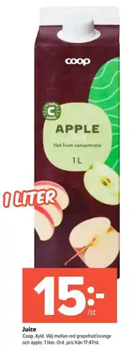 Coop Extra Juice erbjuda