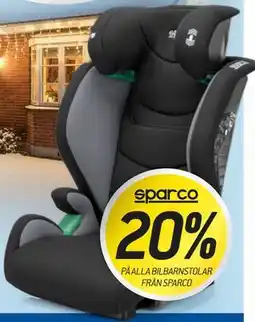 thansen 20% PÅ ALLA BILBARNSTOLAR FRÅN SPARCO erbjuda