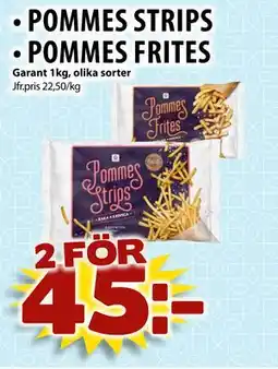 Matvärlden Tensta POMMES STRIPS • POMMES FRITES erbjuda