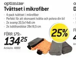 thansen Tvättset i mikrofiber erbjuda
