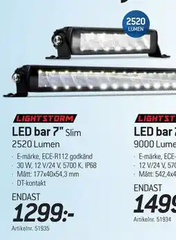 thansen LIGHTSTORM LED bar 7 erbjuda