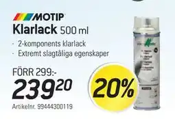 thansen MOTIP Klarlack 500 ml erbjuda