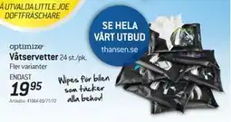thansen Våtservetter erbjuda