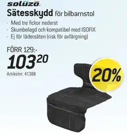 thansen Sätesskydd för bilbarnstol erbjuda