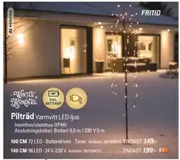 thansen Pilträd Varmvitt LED-ljus erbjuda