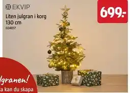 Jula Liten julgran i korg 130 cm erbjuda