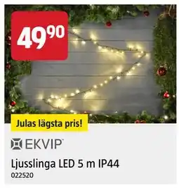Jula Ljusslinga LED 5 m IP44 erbjuda