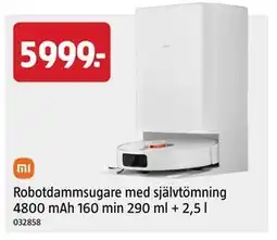 Jula Robotdammsugare med självtömning erbjuda