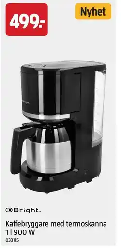Jula Kaffebryggare med termoskanna erbjuda