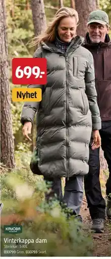 Jula Vinterkappa dam erbjuda