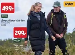 Jula Lång vadderad väst dam erbjuda