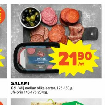 Coop Gøl salami erbjuda