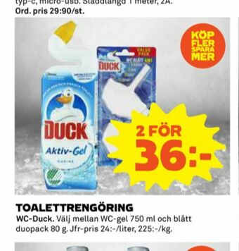 Coop Duck wc rent erbjuda