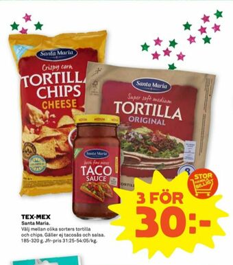 Coop Forum Santa maria tortillachips erbjuda