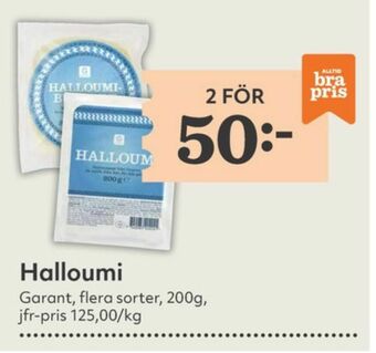 Hemköp Garant halloumi erbjuda