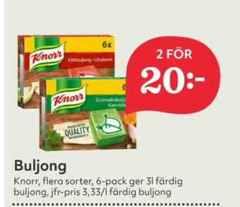 Hemköp Knorr buljongtärningar erbjuda