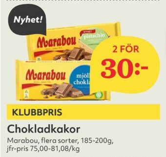 Hemköp Marabou chokladkaka erbjuda