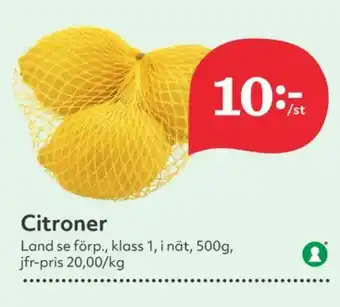 Hemköp Cheerios citroner erbjuda